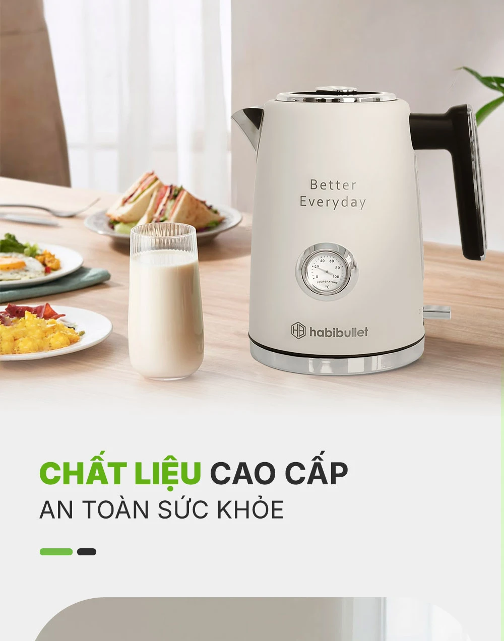 Ấm đun siêu tốc cao cấp Habibullet KHB2286 PRO BH245131 5
